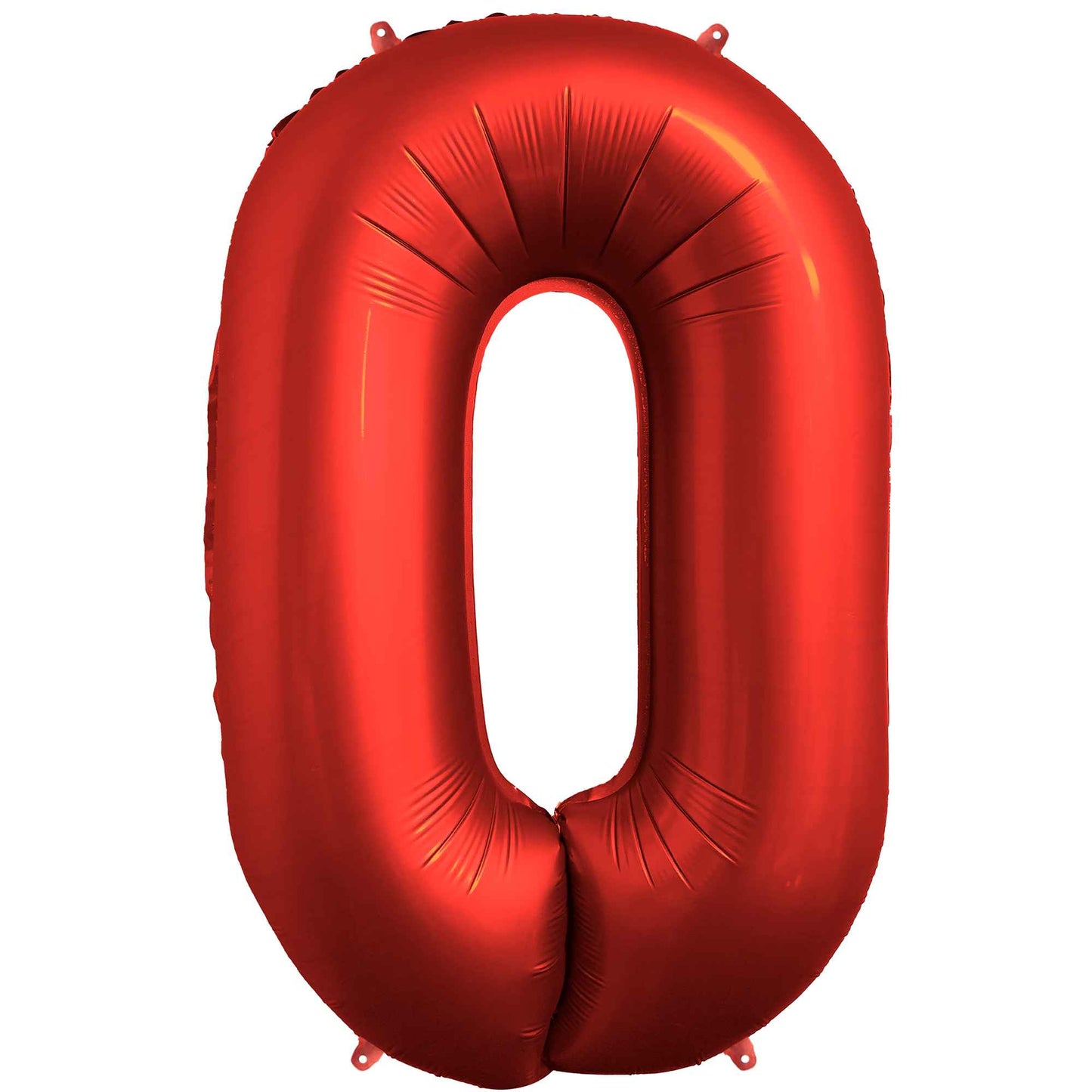 Ballon Anniversaire Chiffre Géant 100 cm – Rouge chrome – Hélium ou Air – Réutilisable avec Paille – FUNFEST