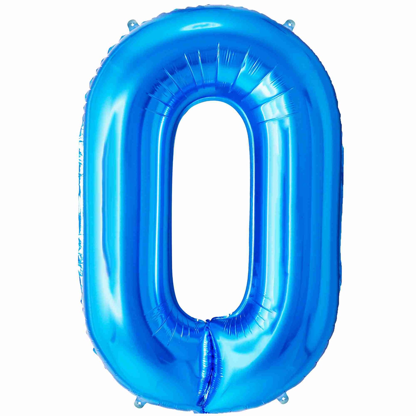 Ballon Anniversaire Chiffre Géant 100 cm – Bleu – Hélium ou Air – Réutilisable avec Paille – FUNFEST