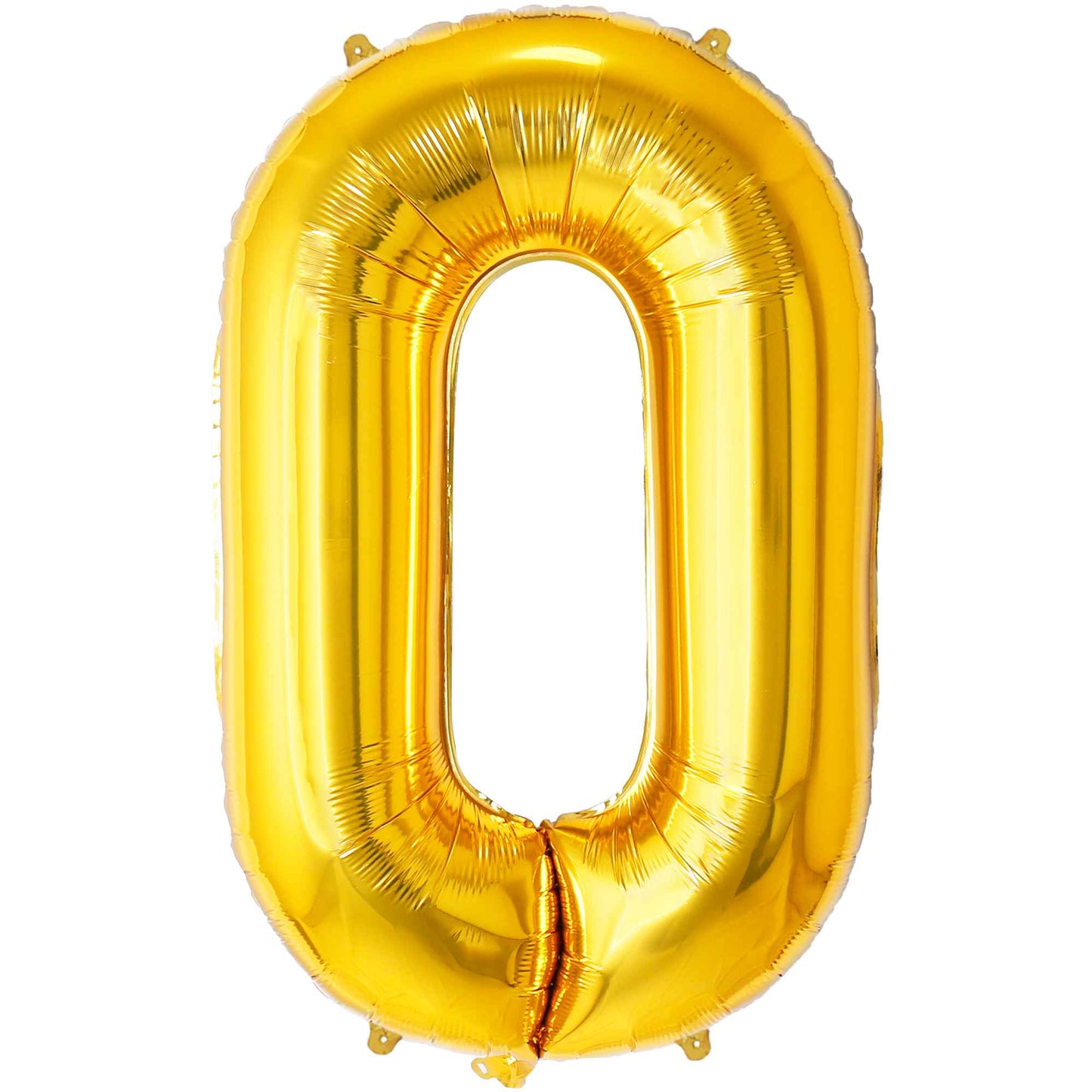 Ballon Anniversaire Chiffre Géant 100 cm – Or – Hélium ou Air – Réutilisable avec Paille – FUNFEST