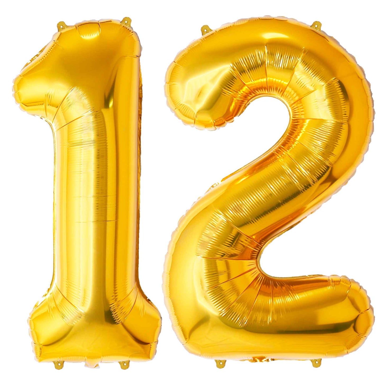 Ballon Anniversaire Chiffre Géant 100 cm – Or – Hélium ou Air – Réutilisable avec Paille – FUNFEST