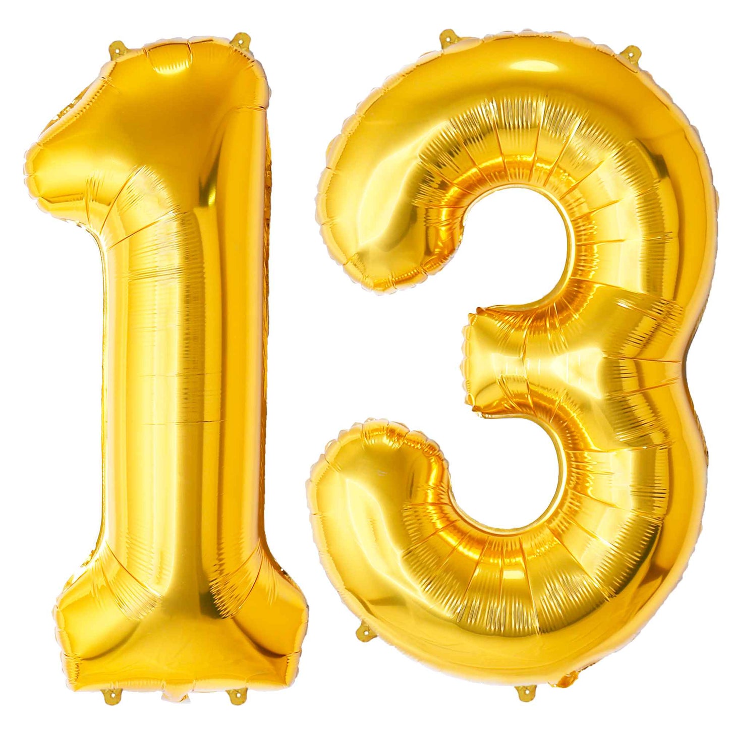 Ballon Anniversaire Chiffre Géant 100 cm – Or – Hélium ou Air – Réutilisable avec Paille – FUNFEST
