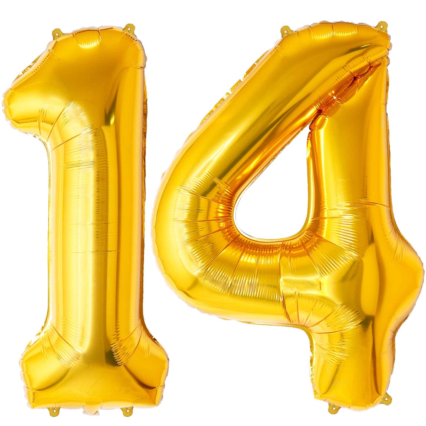 Ballon Anniversaire Chiffre Géant 100 cm – Or – Hélium ou Air – Réutilisable avec Paille – FUNFEST