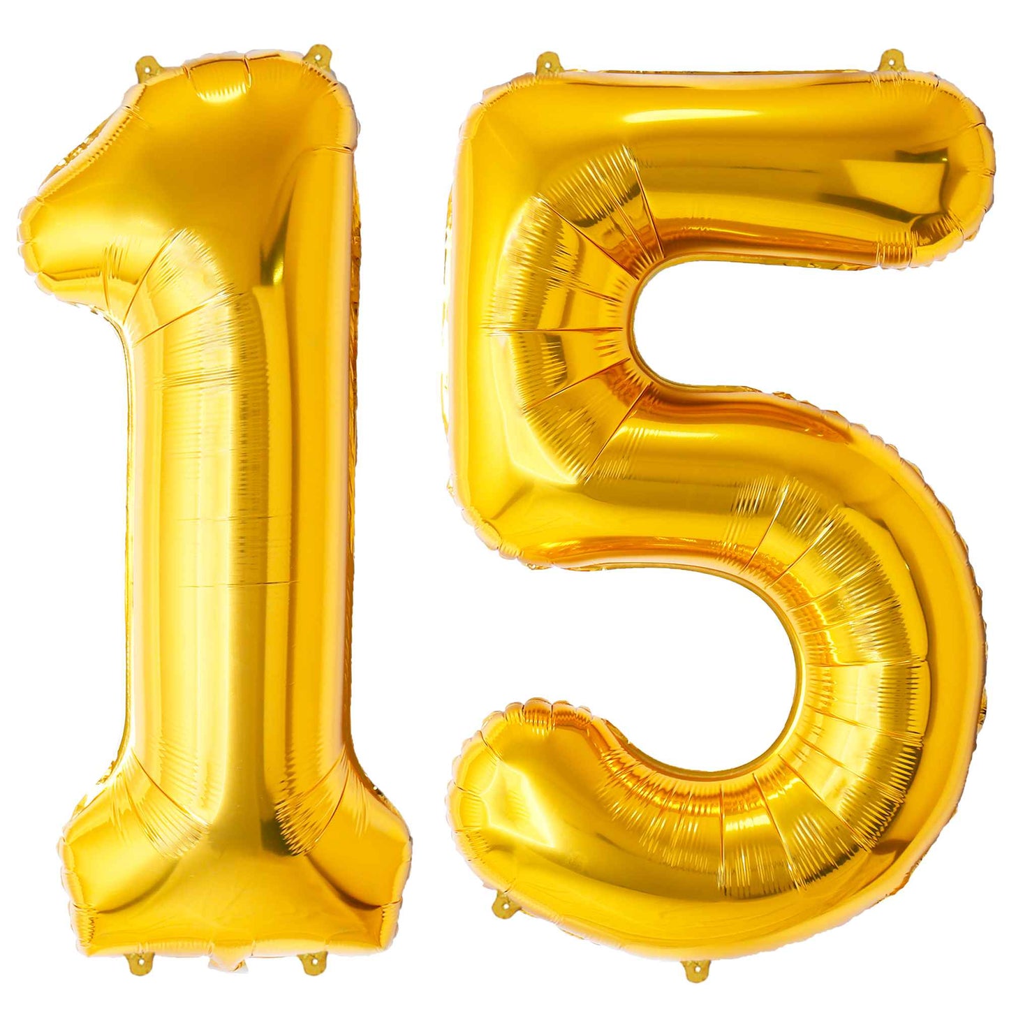 Ballon Anniversaire Chiffre Géant 100 cm – Or – Hélium ou Air – Réutilisable avec Paille – FUNFEST