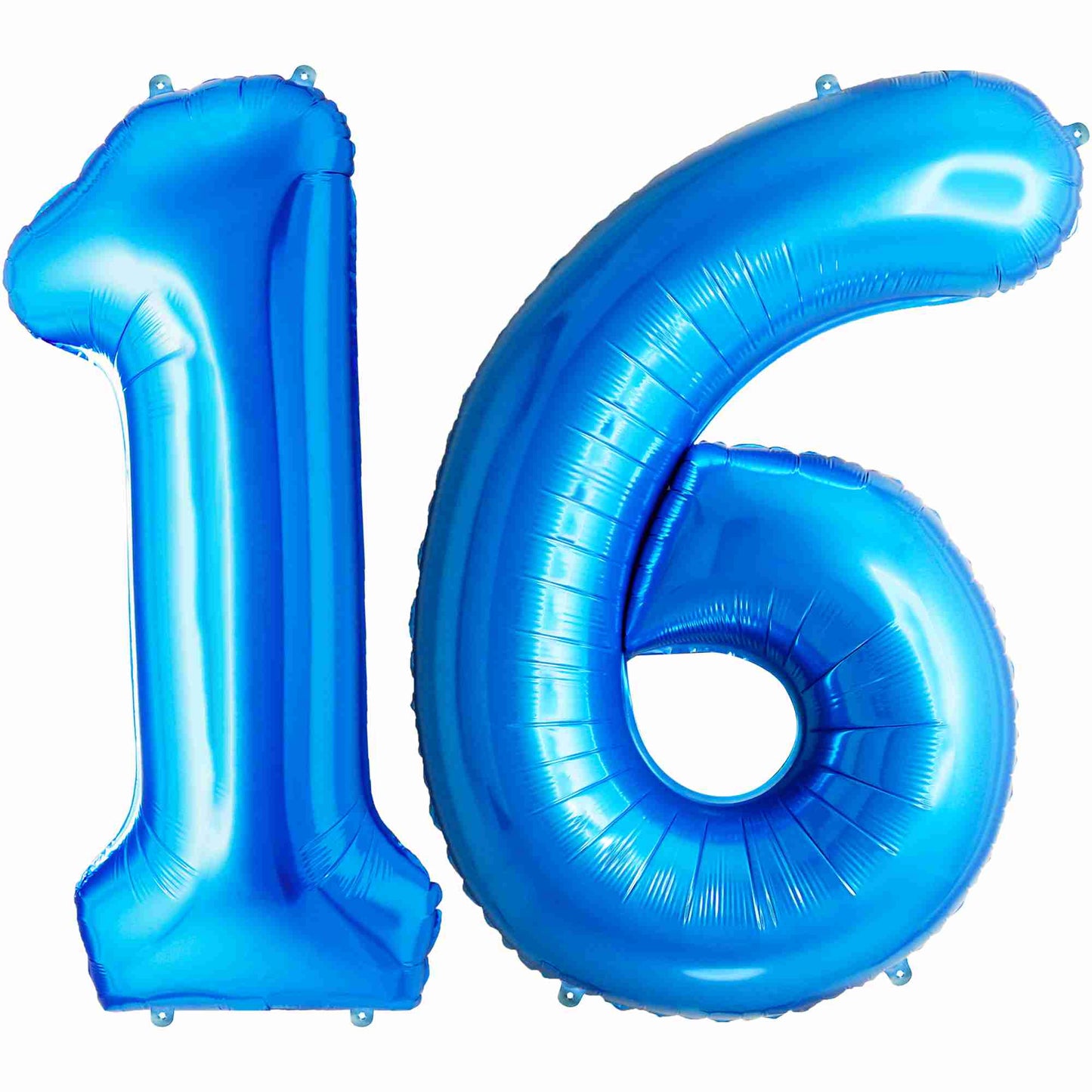 Ballon Anniversaire Chiffre Géant 100 cm – Bleu – Hélium ou Air – Réutilisable avec Paille – FUNFEST