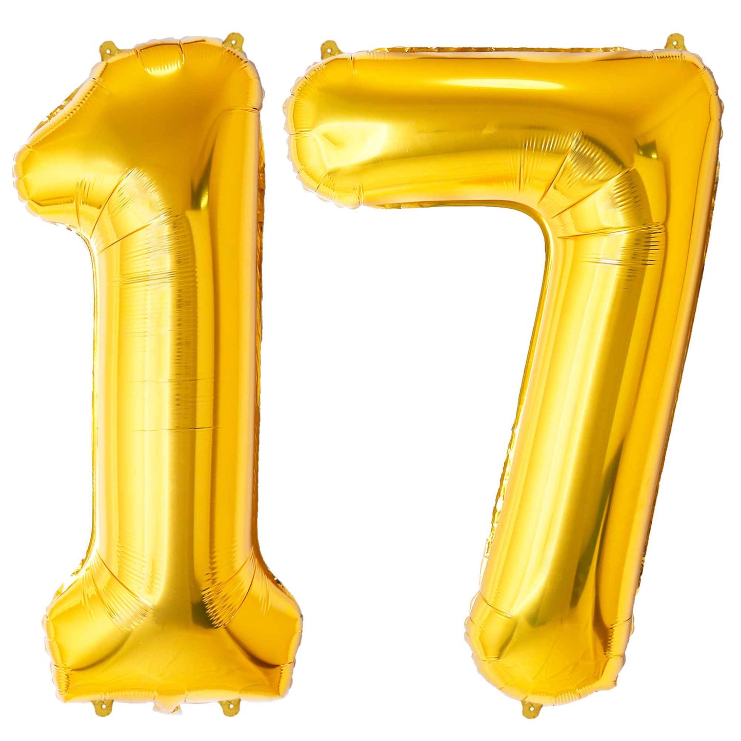 Ballon Anniversaire Chiffre Géant 100 cm – Or – Hélium ou Air – Réutilisable avec Paille – FUNFEST