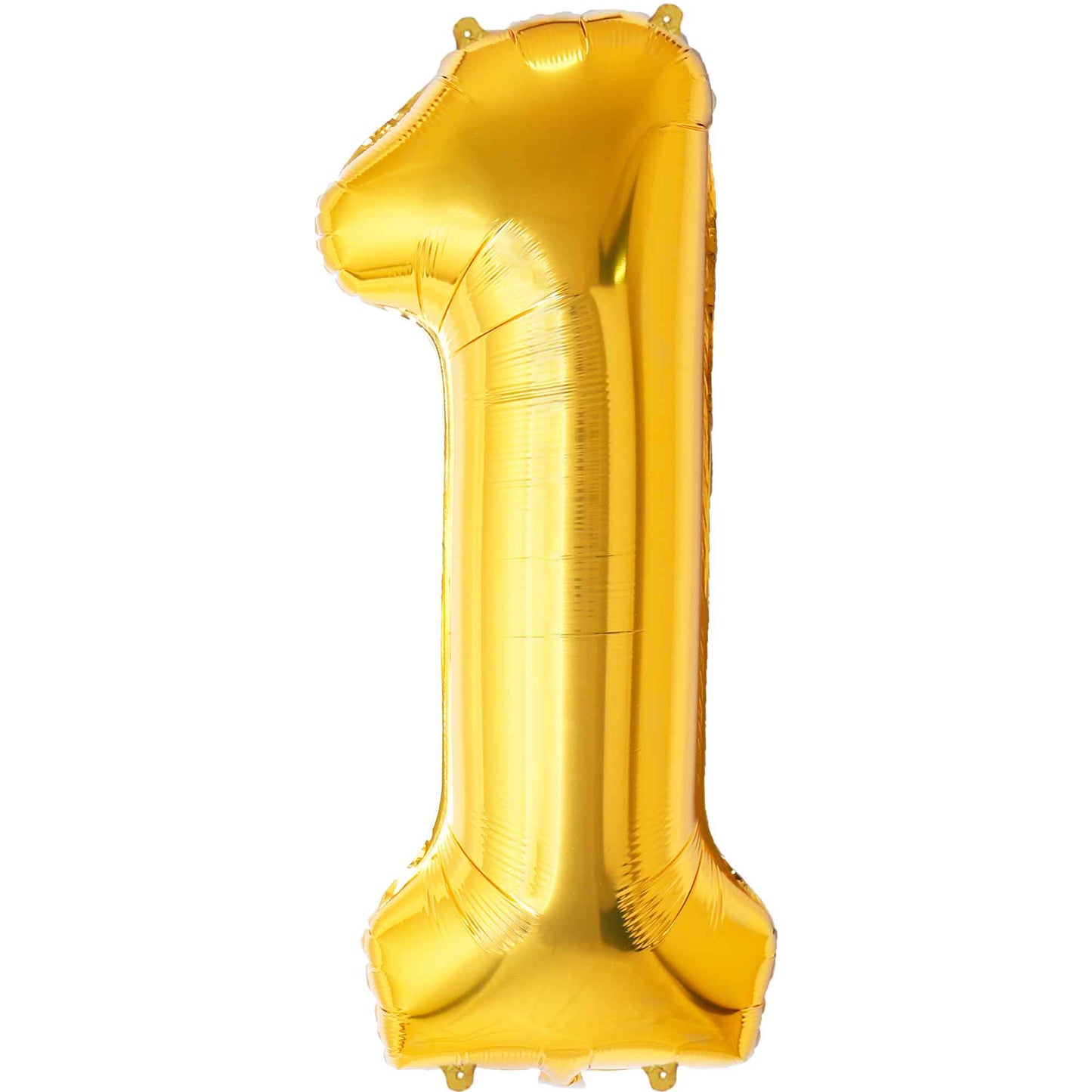 Ballon Anniversaire Chiffre Géant 100 cm – Or – Hélium ou Air – Réutilisable avec Paille – FUNFEST