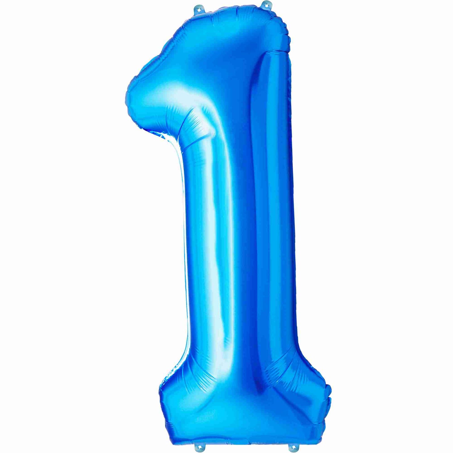 Ballon Anniversaire Chiffre Géant 100 cm – Bleu – Hélium ou Air – Réutilisable avec Paille – FUNFEST