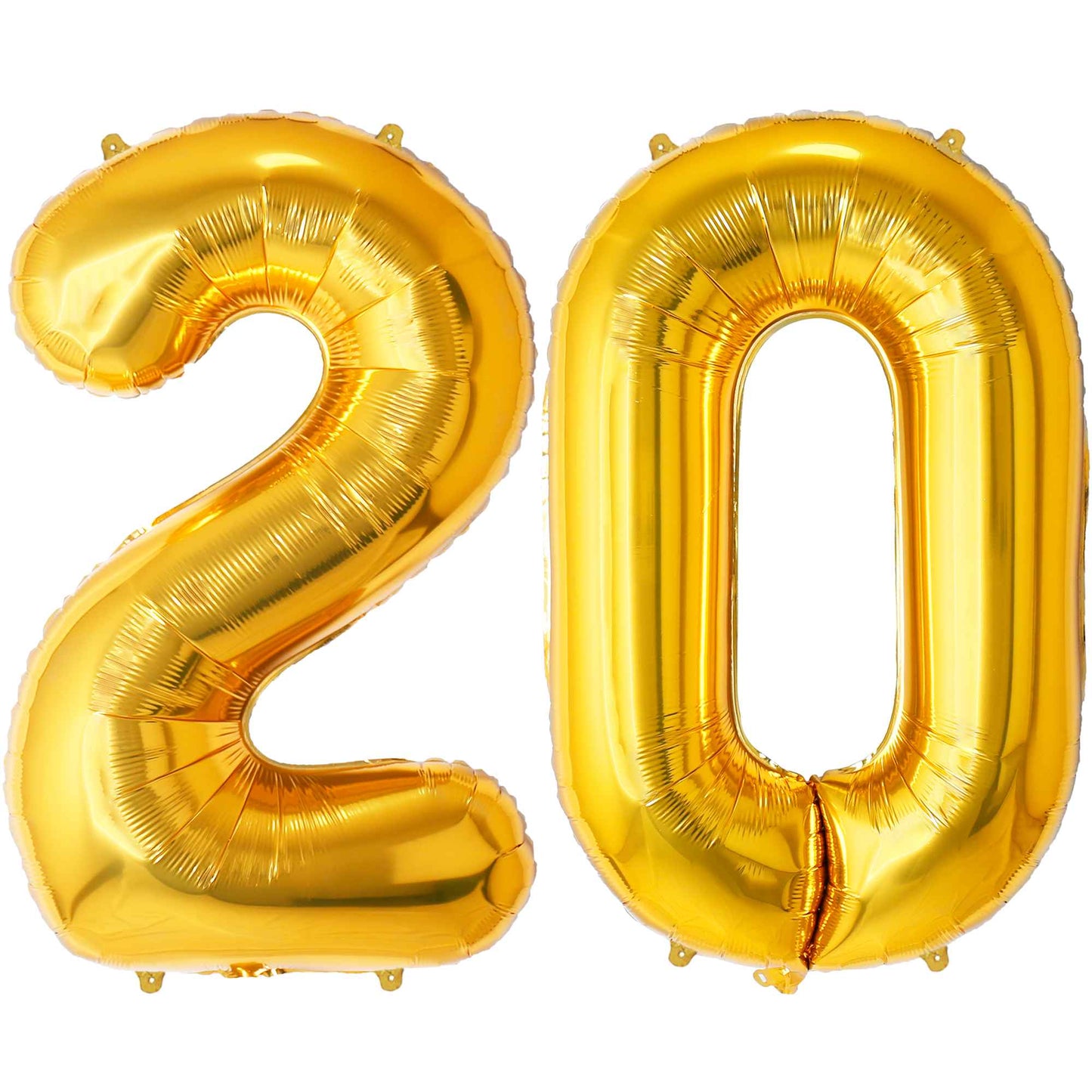 Ballon Anniversaire Chiffre Géant 100 cm – Or – Hélium ou Air – Réutilisable avec Paille – FUNFEST