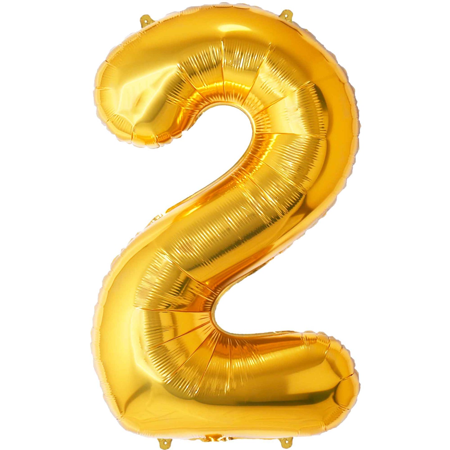 Ballon Anniversaire Chiffre Géant 100 cm – Or – Hélium ou Air – Réutilisable avec Paille – FUNFEST