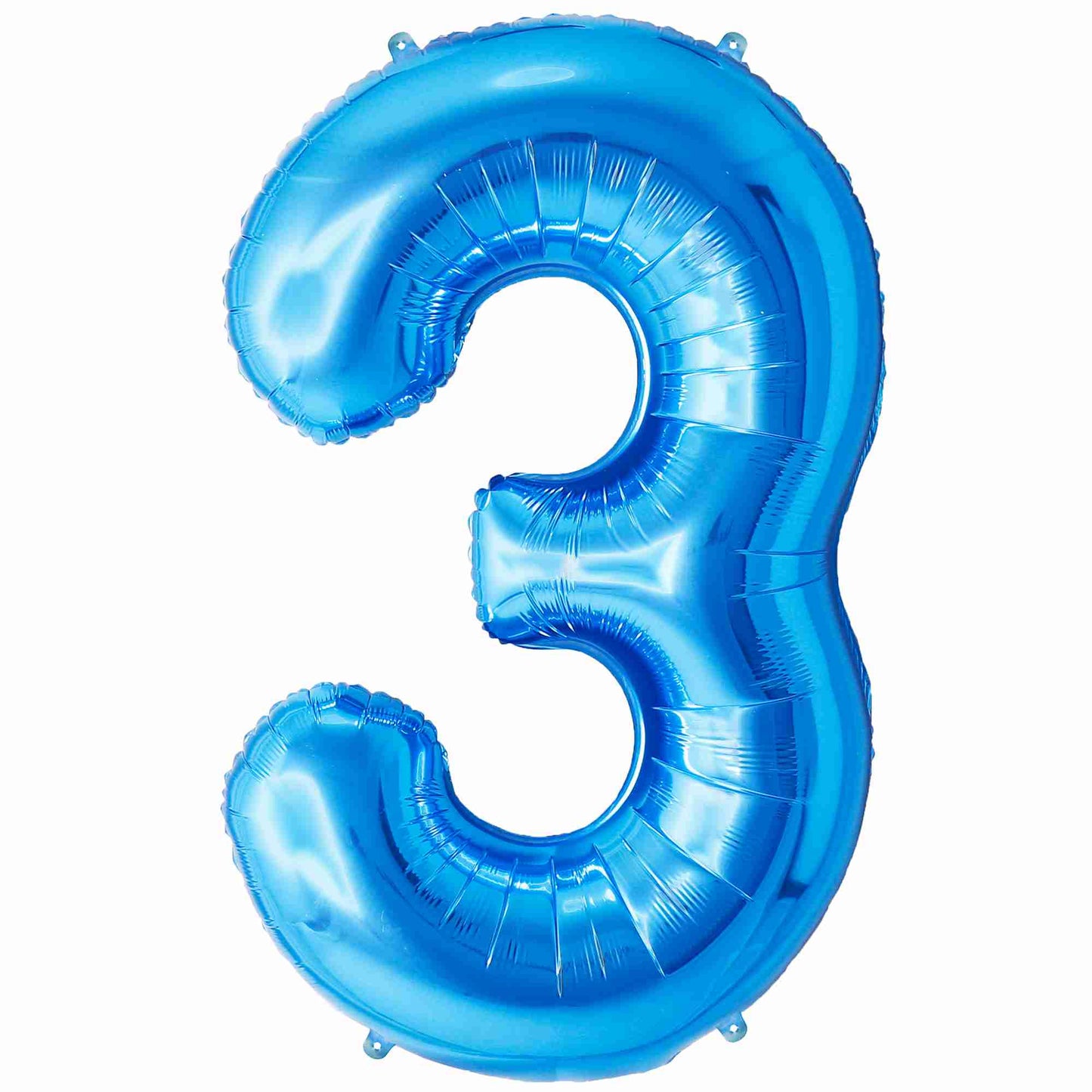 Ballon Anniversaire Chiffre Géant 100 cm – Bleu – Hélium ou Air – Réutilisable avec Paille – FUNFEST