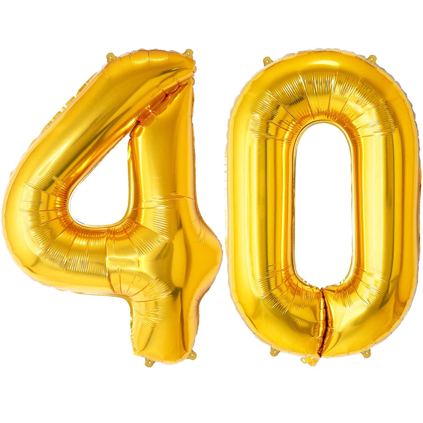 Ballon Anniversaire Chiffre Géant 100 cm – Or – Hélium ou Air – Réutilisable avec Paille – FUNFEST