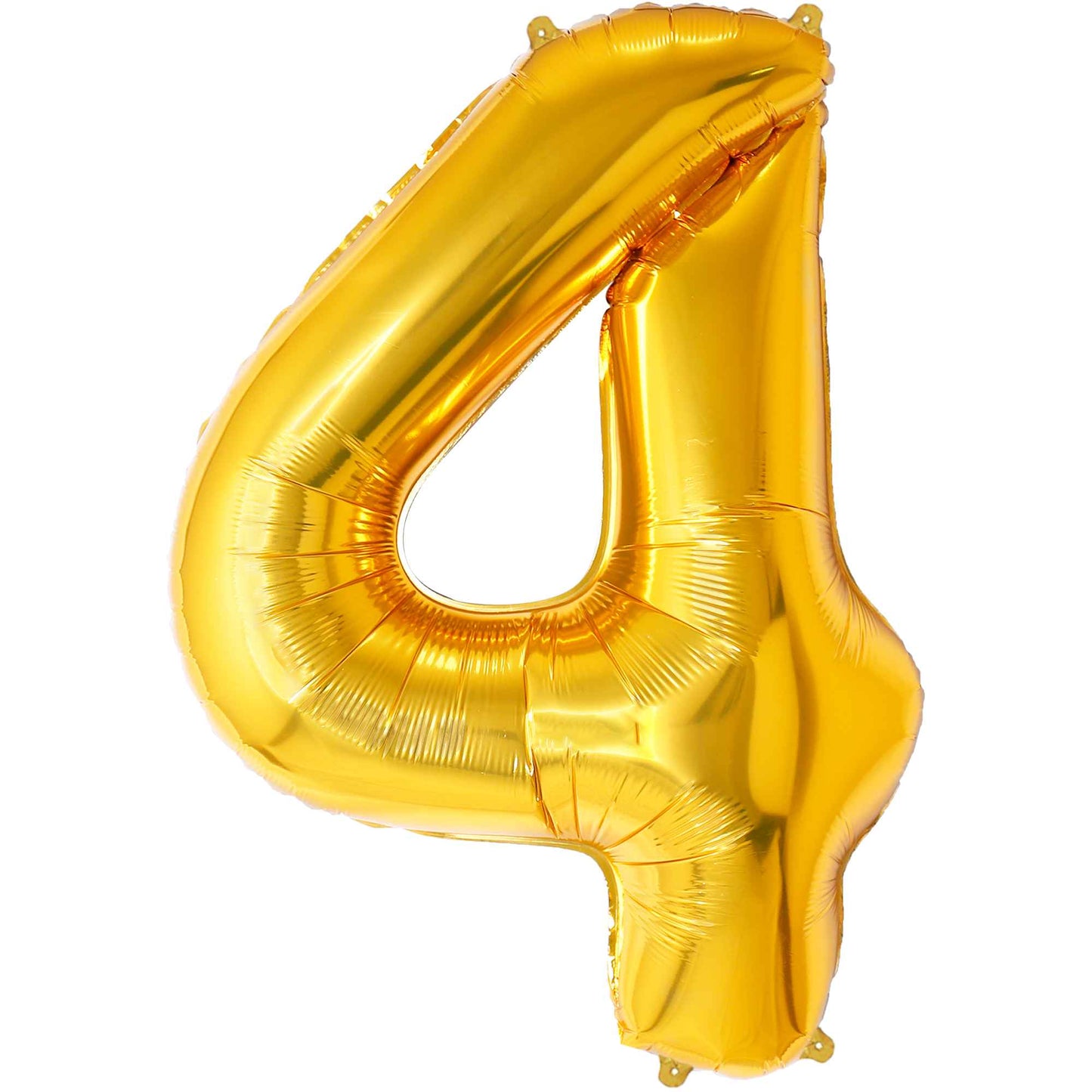 Ballon Anniversaire Chiffre Géant 100 cm – Or – Hélium ou Air – Réutilisable avec Paille – FUNFEST