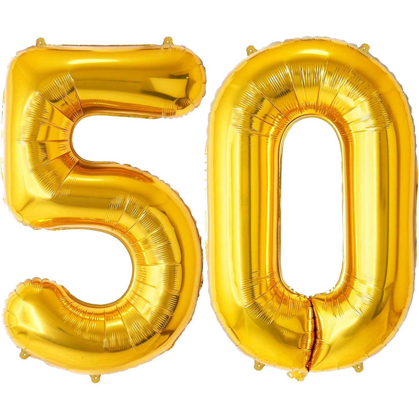 Ballon Anniversaire Chiffre Géant 100 cm – Or – Hélium ou Air – Réutilisable avec Paille – FUNFEST