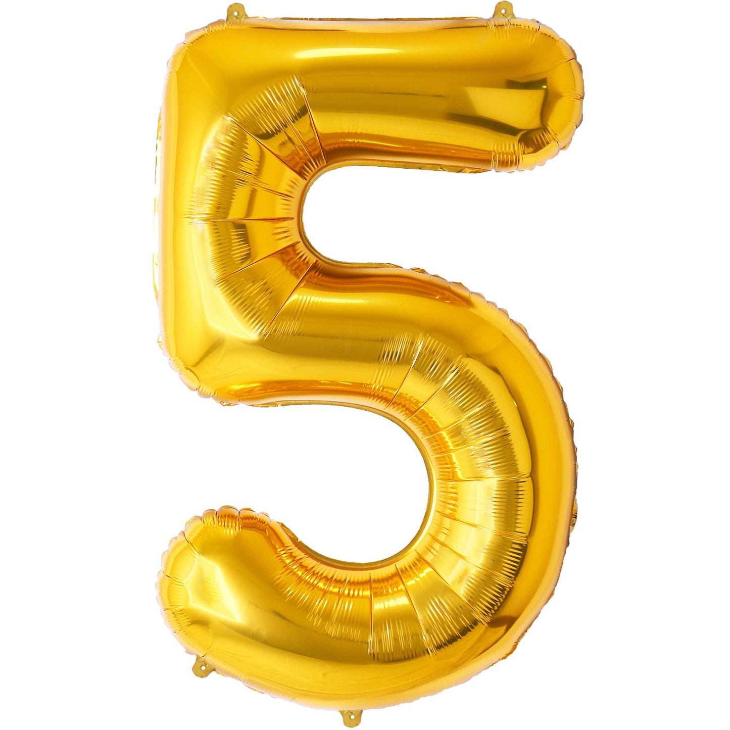 Ballon Anniversaire Chiffre Géant 100 cm – Or – Hélium ou Air – Réutilisable avec Paille – FUNFEST