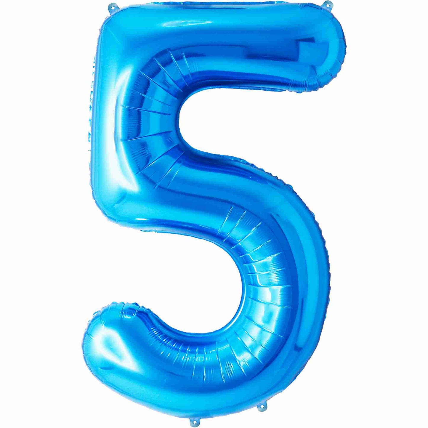Ballon Anniversaire Chiffre Géant 100 cm – Bleu – Hélium ou Air – Réutilisable avec Paille – FUNFEST