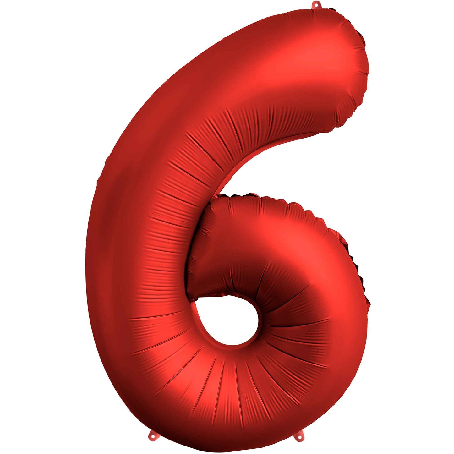 Ballon Anniversaire Chiffre Géant 100 cm – Rouge chrome – Hélium ou Air – Réutilisable avec Paille – FUNFEST