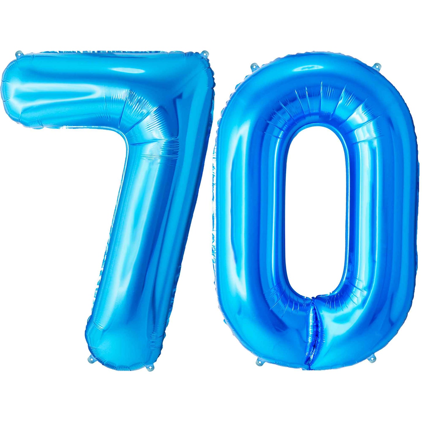 Ballon Anniversaire Chiffre Géant 100 cm – Bleu – Hélium ou Air – Réutilisable avec Paille – FUNFEST