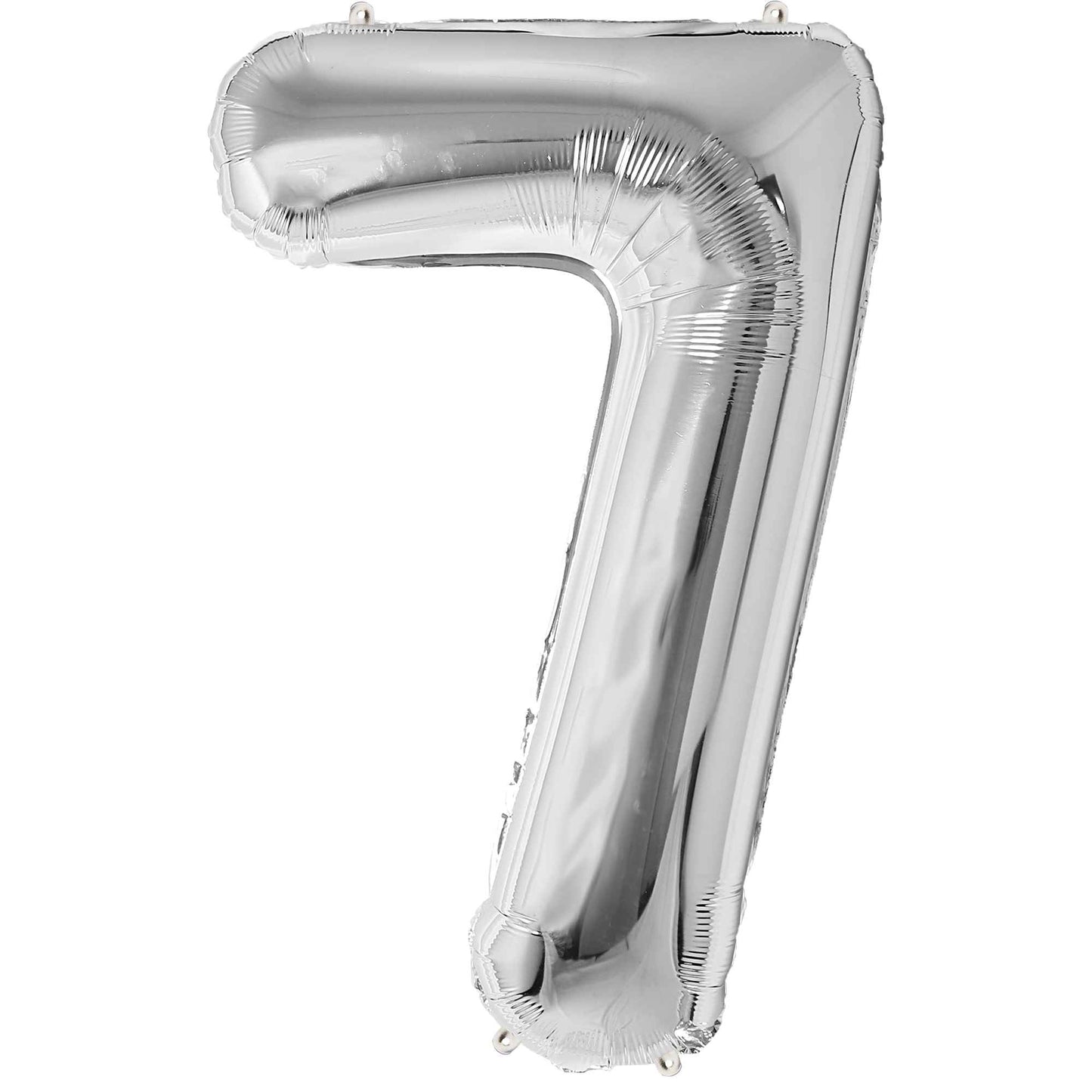 Ballon Anniversaire Chiffre Géant 100 cm – Argent – Hélium ou Air – Réutilisable avec Paille – FUNFEST