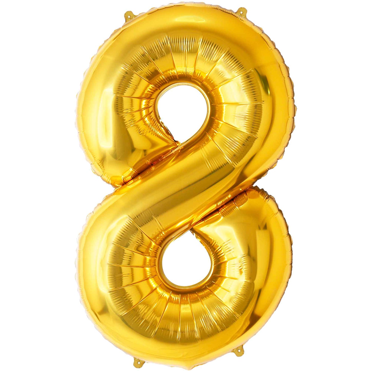 Ballon Anniversaire Chiffre Géant 100 cm – Or – Hélium ou Air – Réutilisable avec Paille – FUNFEST