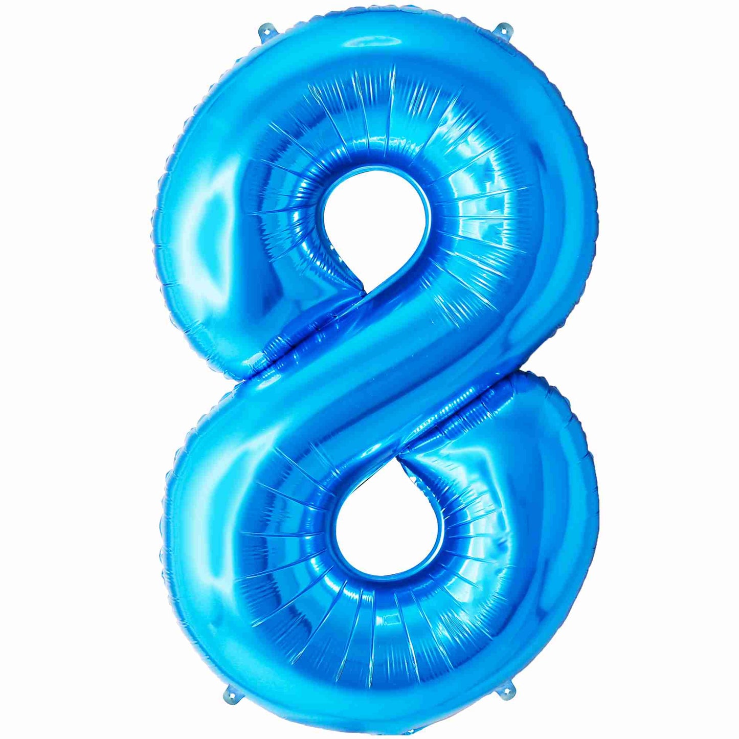 Ballon Anniversaire Chiffre Géant 100 cm – Bleu – Hélium ou Air – Réutilisable avec Paille – FUNFEST