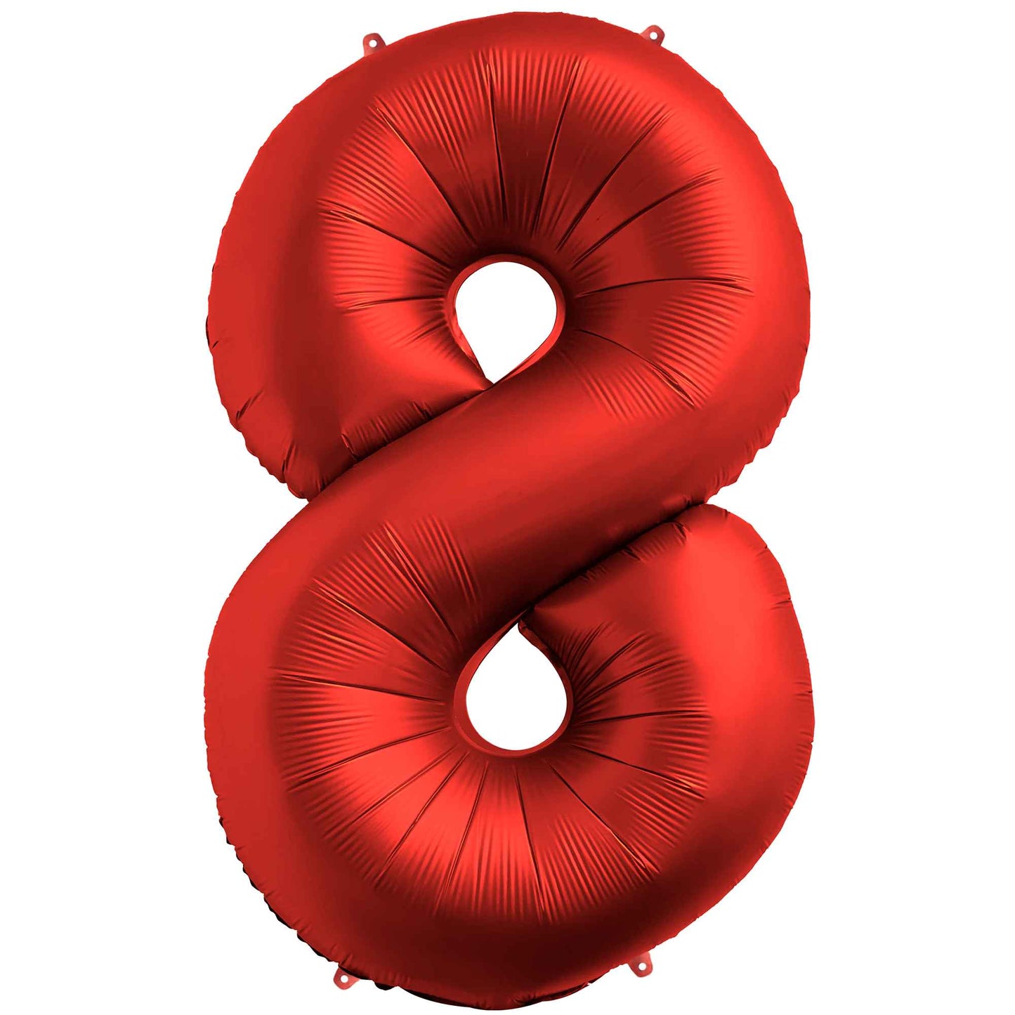 Ballon Anniversaire Chiffre Géant 100 cm – Rouge chrome – Hélium ou Air – Réutilisable avec Paille – FUNFEST