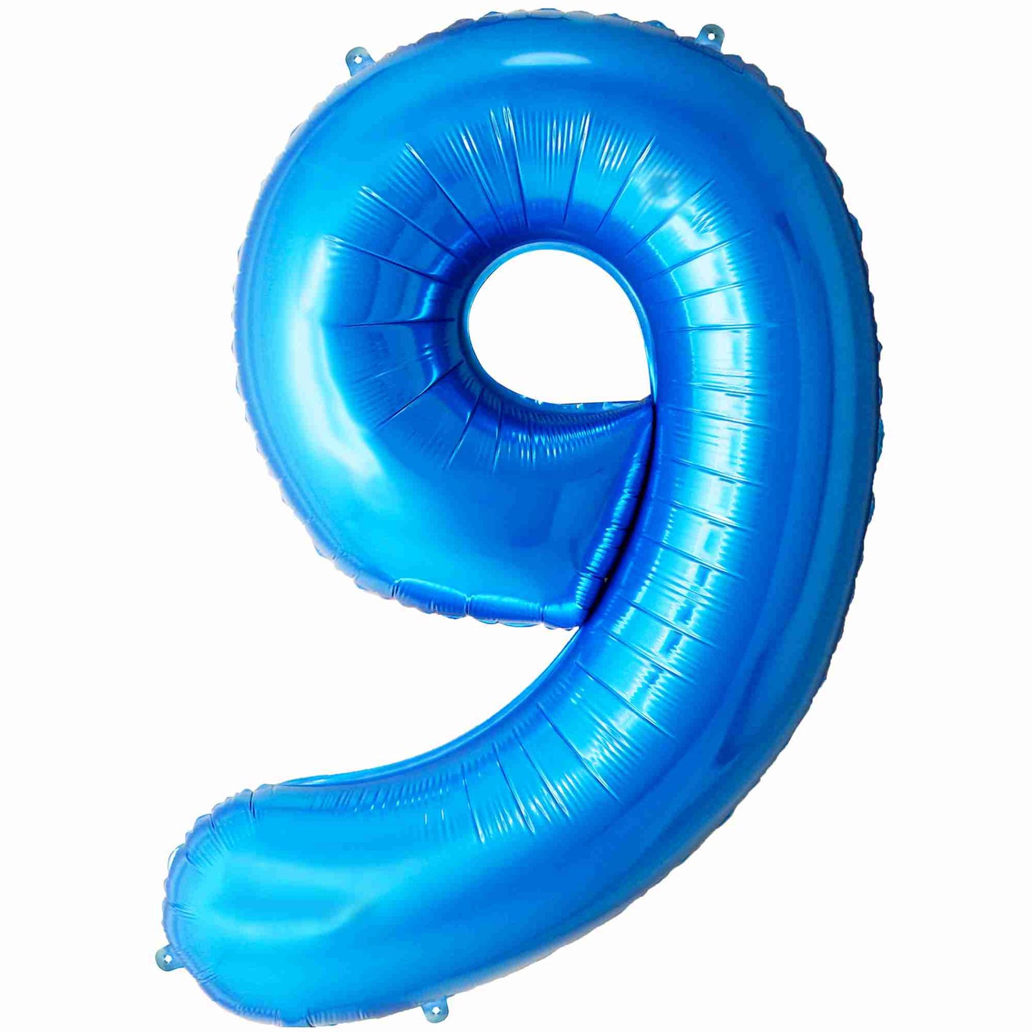 Ballon Anniversaire Chiffre Géant 100 cm – Bleu – Hélium ou Air – Réutilisable avec Paille – FUNFEST
